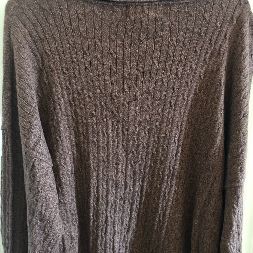 Giovanni Size Large Burgandy Mens 100% Cotton Sweater W Buttons & Collar RN92005 - Picture 6 of 7